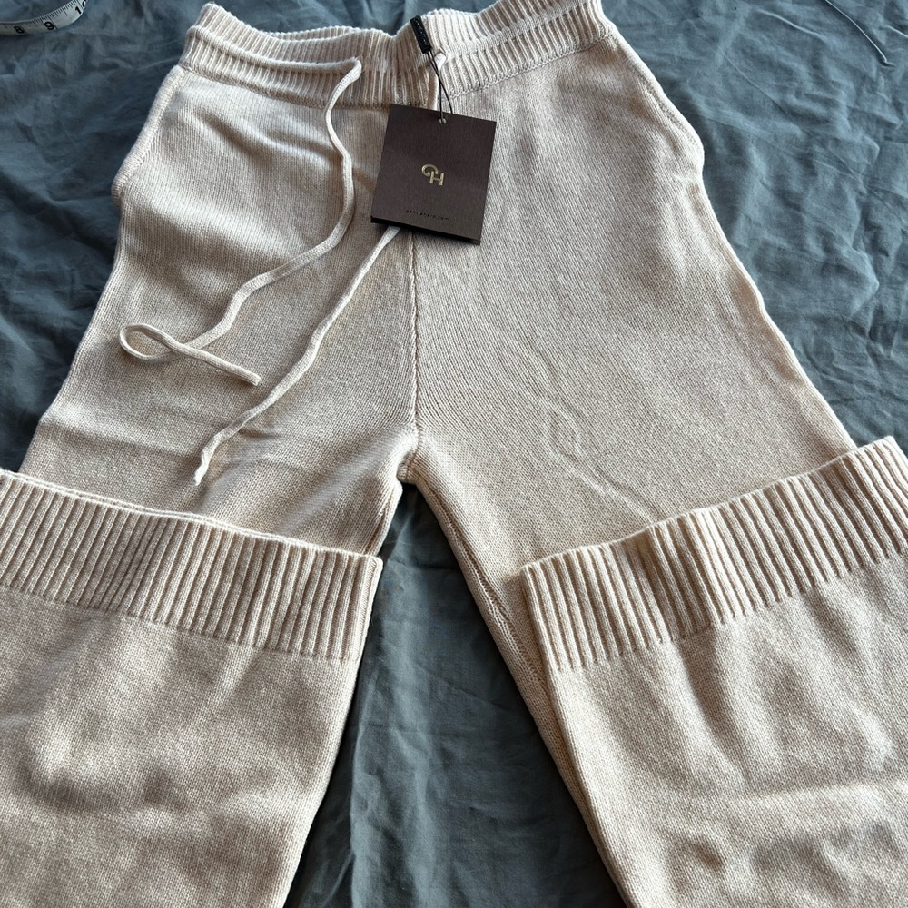 NWT Gentle Herd camel hair and wool lunge pants